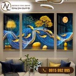 Tranh Treo Tường Cửu Ngư Quần Hội 5