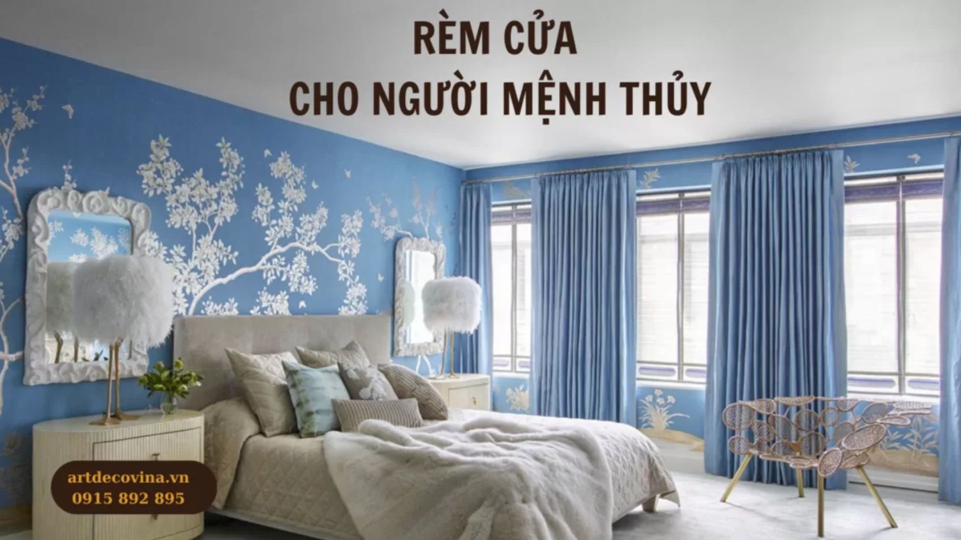 Rèm cửa cho người mệnh Thủy
