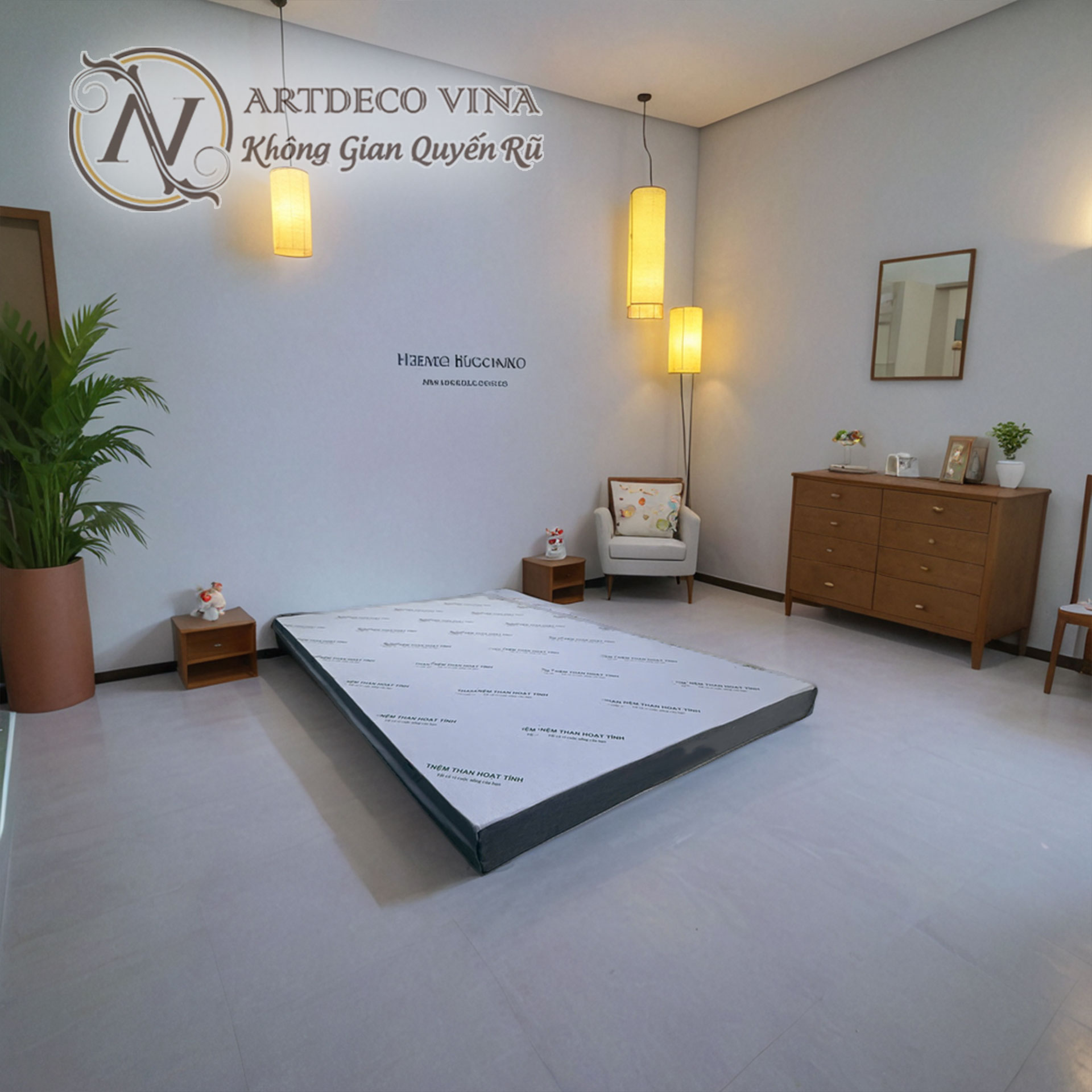 Nệm Artdecovina Cao Su Than Hoạt Tính 4 1 9