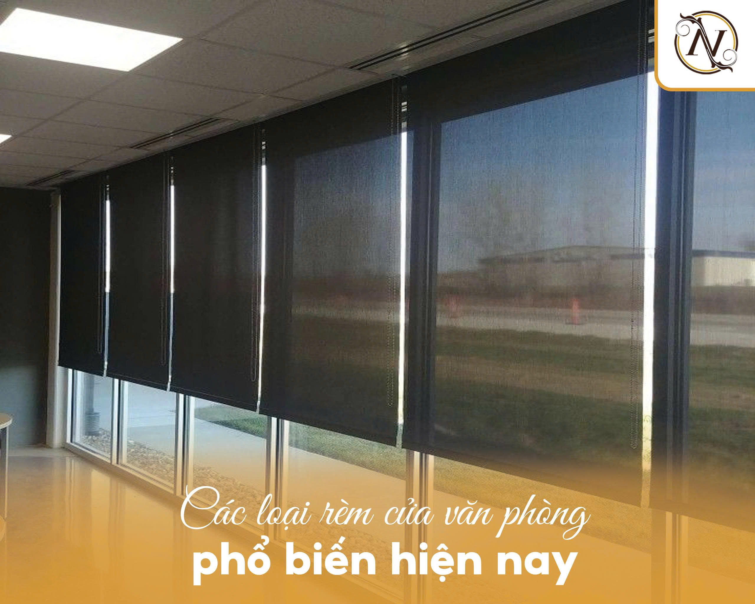 Rèm cửa văn phòng giúp giảm chói, tăng năng suất làm việc 3 Các loại rèm cửa văn phòng phổ biến hiện nay