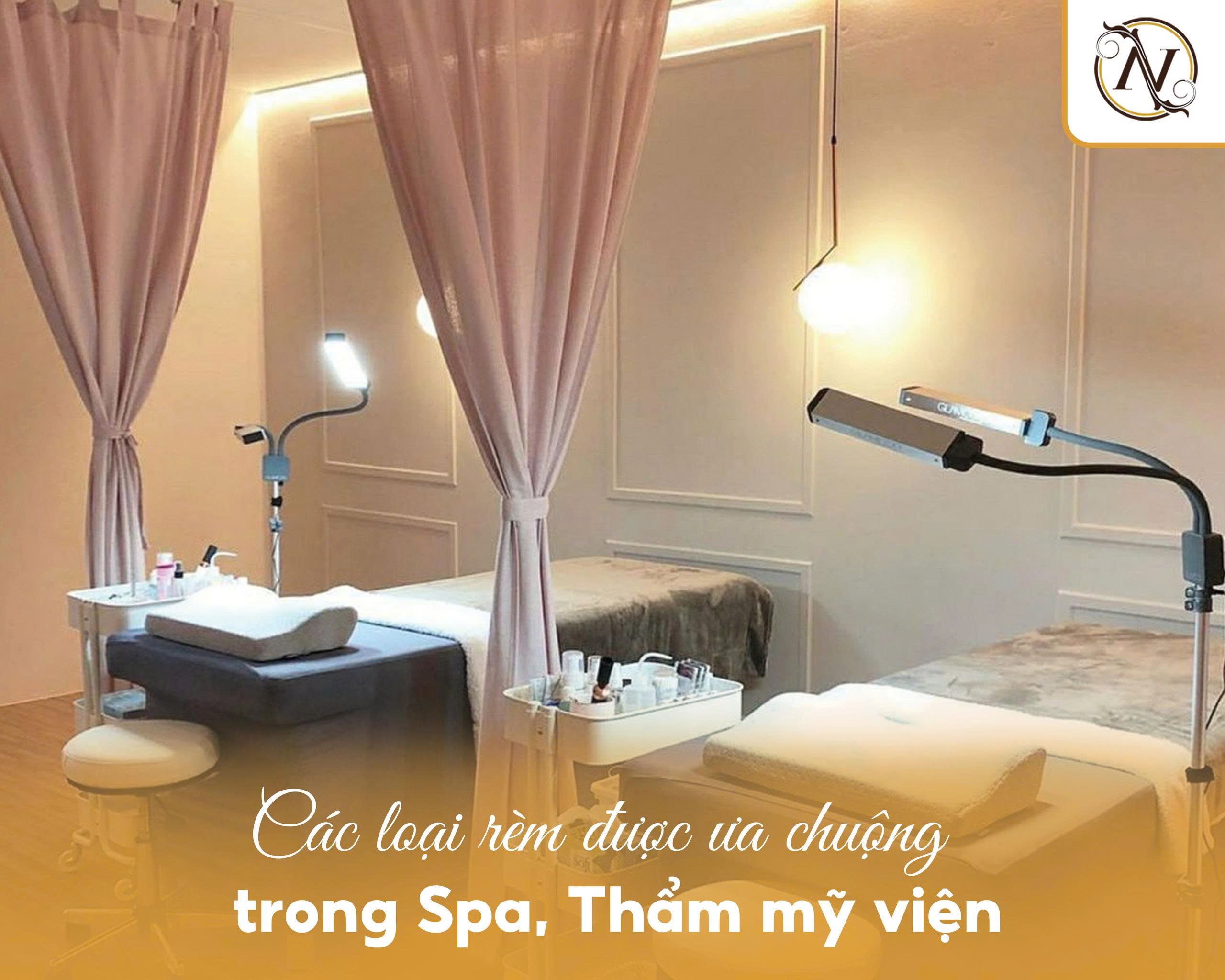 Rèm Spa Thẩm Mỹ Viện – Nâng tầm trải nghiệm thư giãn 4 Các loại rèm được ưa chuộng trong Spa và Thẩm mỹ viện